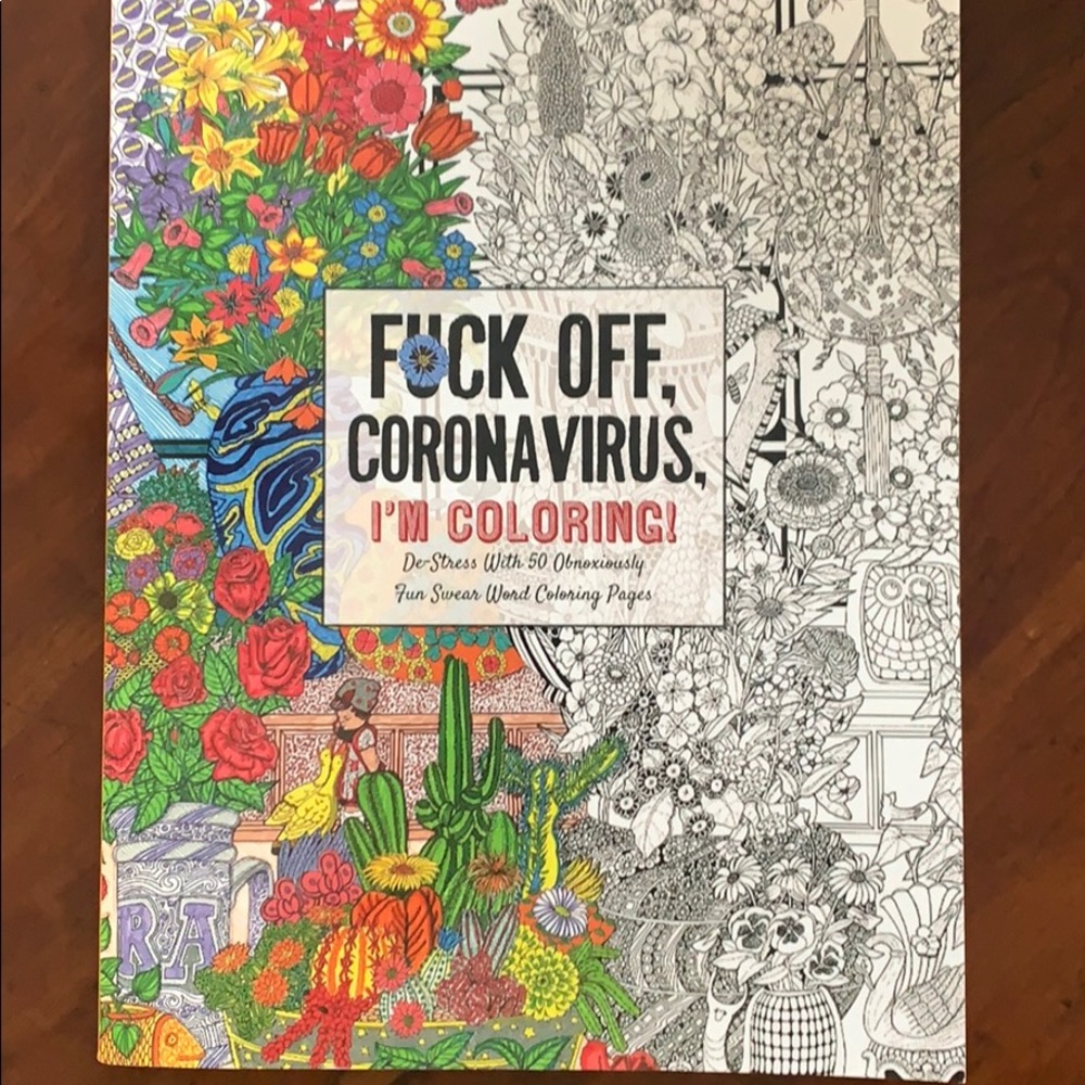 “Fuck off Coronavirus”, Adult Coloring Book